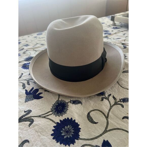 Vintage Beaver Blend Custom Made Rene Menard Chapeau Gray Fedora Gray - Picture 2 of 10